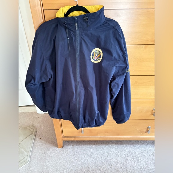 Beacon Point | Long Sleeve | Blue Zip-Up Logo Embroidered Jacket with |… - Picture 2 of 9